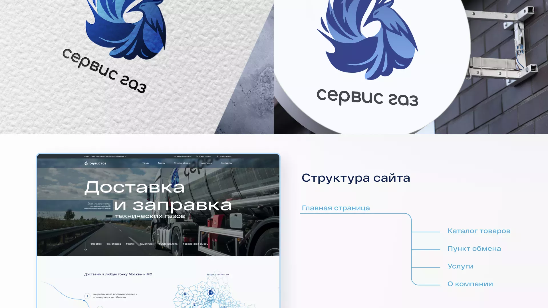 Создание сайта компании «Сервис газ» в Кудымкаре