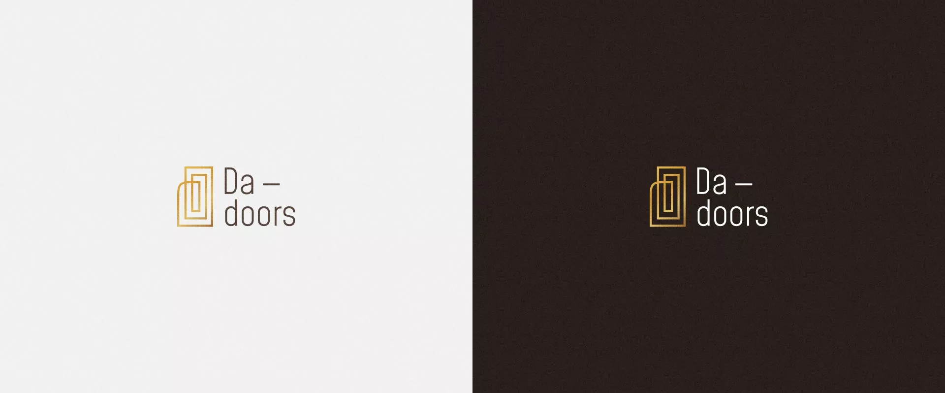 Разработка логотипа для компании «DA-DOORS» в Кудымкаре