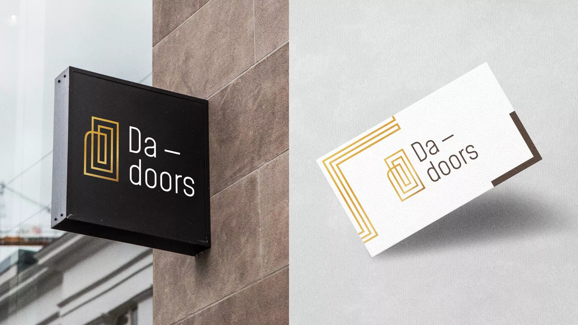 Разработка логотипа для компании «DA-DOORS» в Кудымкаре